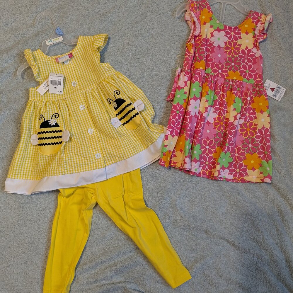 NWT Two outfit bundle Infant/ Toddler Girl 18 month
